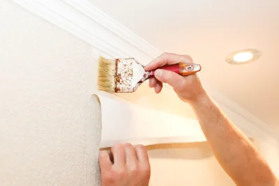Pose de papier peint à Belmont-de-la-Loire — revêtements muraux et toiles de verre